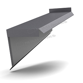 Планка сегментная торцевая левая 400 мм (VALORI-20-Grey-0.5)