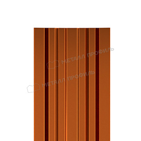 Штакетник металлический МЕТАЛЛ ПРОФИЛЬ LАNE-T 16,5х99 (AGNETA-03-Copper\Copper-0.5)